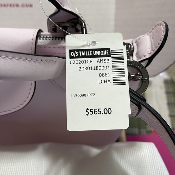 Brandnew Long Champ Extra Small Le Pliage Extra Leather Top Handle Bag w/ Strap - Picture 3 of 4